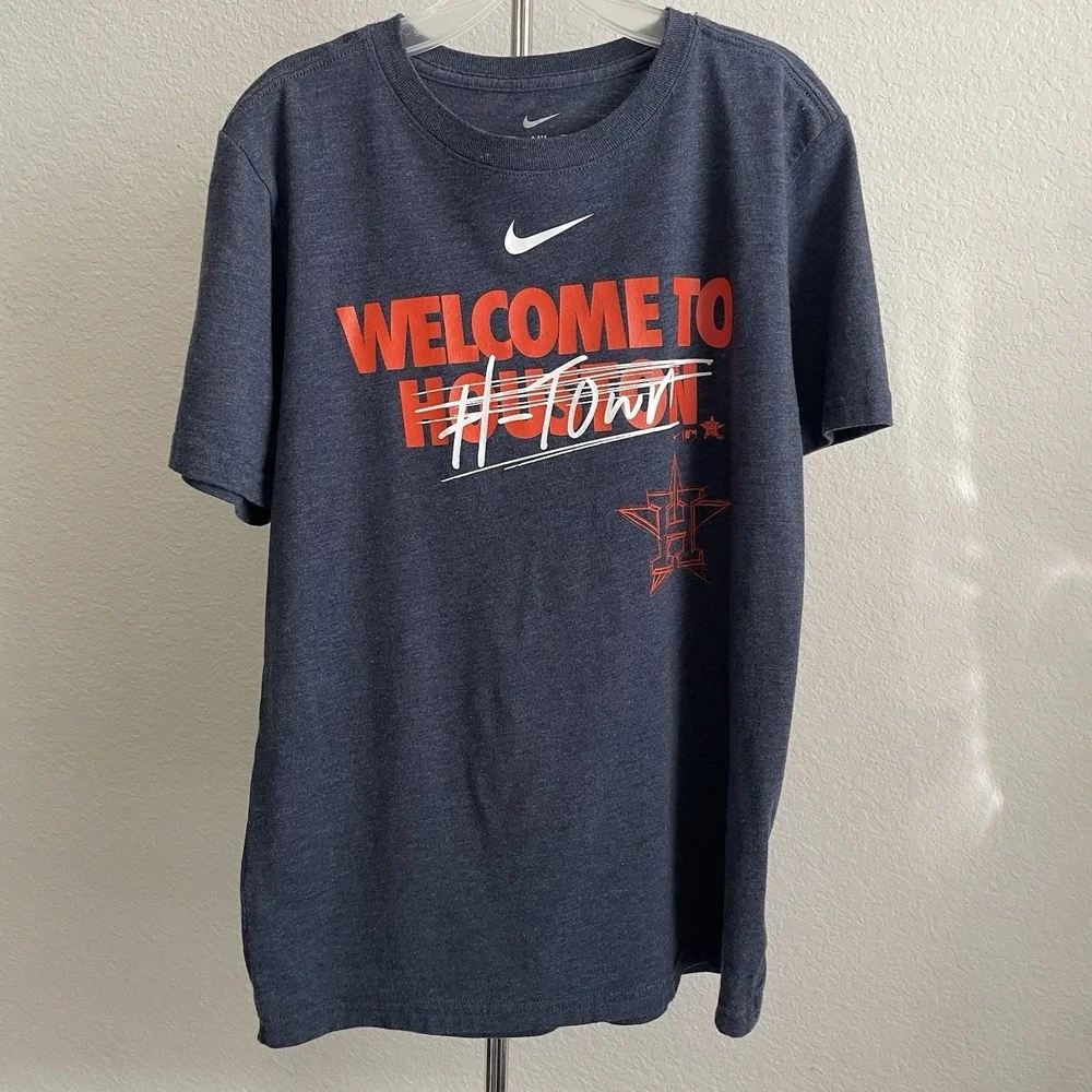 Nike Tee Astros Welcome to H-Town‎ Houston Shirt Blue - Youth M (10/12)
